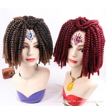 wholesale nubian braid hair ombre #1 8" crotchet hair 10 inches ghana private label  spring  twists